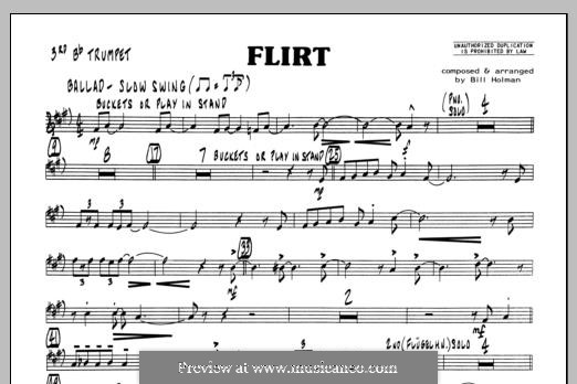 Flirt: 3rd Bb Trumpet part by Bill Holman