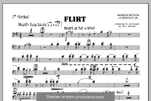 Flirt: 1st Trombone part by Bill Holman