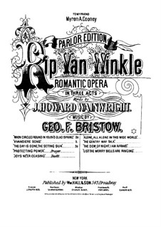 Rip Van Winkle, Op.22: The Day is Done, the Setting Sun (for voice and piano) by George Frederick Bristow