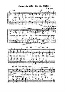 Herr, ich habe lieb die Statte: Herr, ich habe lieb die Statte by Eduard Grell