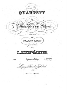 Streichquartett, Op.8: Stimmen by L. Kleinwächter