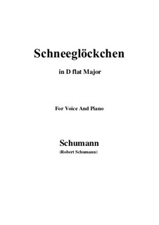 Nr.27 Schneeglöckchen: D flat Major by Robert Schumann