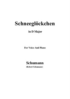 Nr.27 Schneeglöckchen: D Major by Robert Schumann