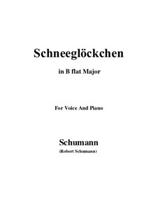 Nr.27 Schneeglöckchen: B flat Major by Robert Schumann