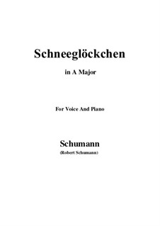 Nr.27 Schneeglöckchen: A-Dur by Robert Schumann