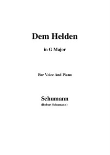No.3 Dem Helden: G Major by Robert Schumann