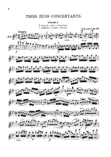 Drei Konzert-Duos für zwei Violinen, Op.33: Stimmen by Franz Krommer