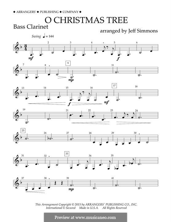 Concert Band version: Bb Bass Clarinet part by folklore