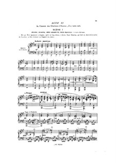 La reine Fiammette: Akte II-III, für Solisten, Chor und Klavier by Xavier Leroux