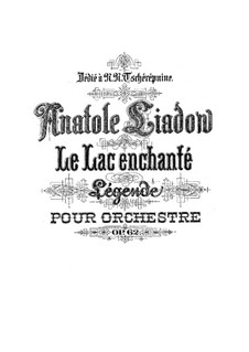 Der verzauberte See, Op.62: Partitur by Anatoli Ljadow