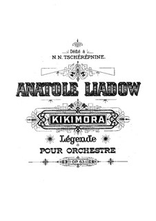 Kikimora, Op.63: Partitura by Anatoli Ljadow