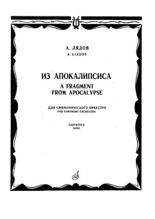 Aus der Apokalypse, Op.66: Partitur by Anatoli Ljadow