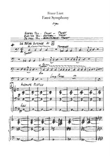 Eine Faust-Symphonie, S.108: Orgelstimme by Franz Liszt