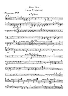 Eine Symphonie zu Dante's Divina Commedia, S.109: Schlagzeugstimmen by Franz Liszt