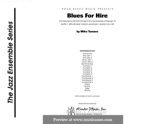 Blues for Hire: Vollpartitur by Mike Tomaro
