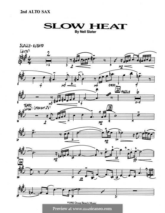 Slow Heat: Opt. Bass Clarinet part by Neil Slater