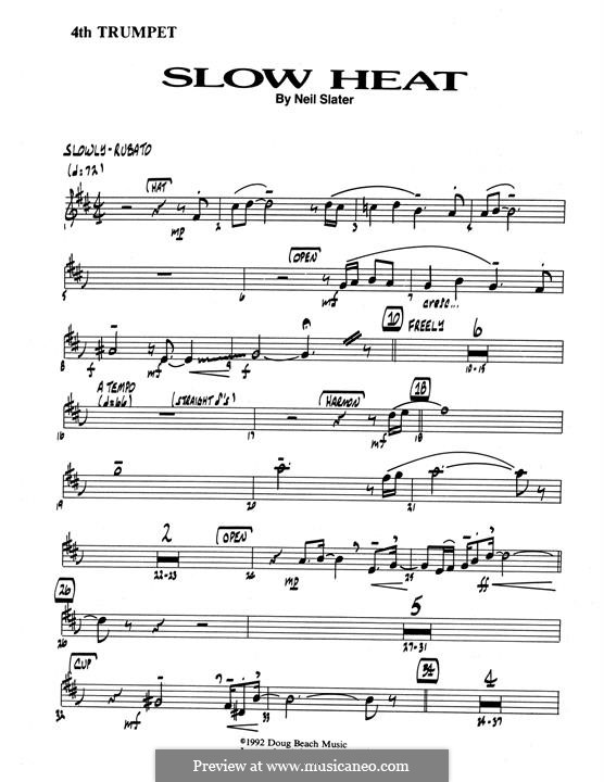 Slow Heat: 4th Bb Trumpet part by Neil Slater