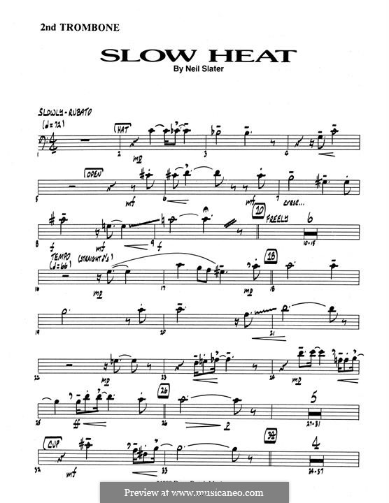 Slow Heat: 2nd Trombone part by Neil Slater