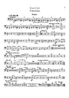 Totentanz für Orchester, S.126: Schlagzeugstimmen by Franz Liszt