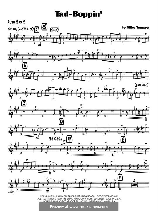 Tad-Boppin: Opt. Bass Clarinet part by Mike Tomaro