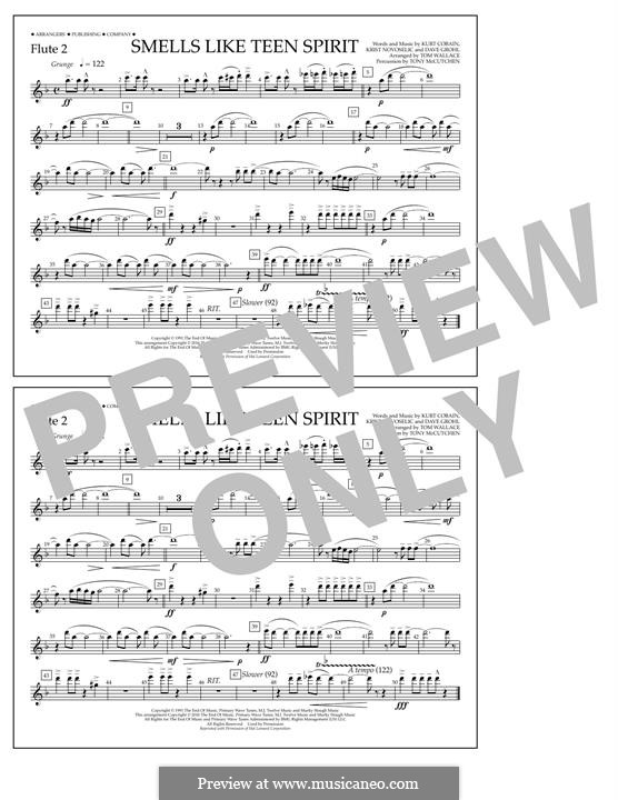 Marching Band version by Tom Wallace: Flute 2 part by David Grohl, Krist Novoselic, Kurt Cobain