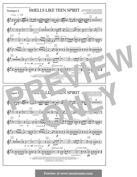 Marching Band version by Tom Wallace: Trumpet 2 part by David Grohl, Krist Novoselic, Kurt Cobain