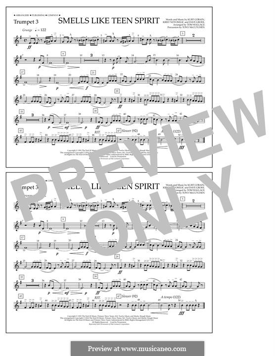 Marching Band version by Tom Wallace: Trumpet 3 part by David Grohl, Krist Novoselic, Kurt Cobain