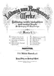 Militärmarsch, WoO 24: Vollpartitur by Ludwig van Beethoven