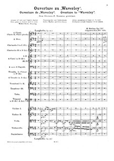 Waverley. Ouvertüre, H.26 Op.1: Waverley. Ouvertüre by Hector Berlioz