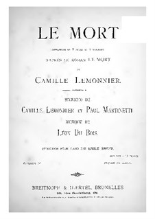 Le mort (Piano Score): Le mort (Piano Score) by Léon Du Bois