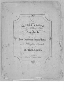 Vier dänischen Lieder für Stimme und Klavier: Vollsammlung by Niels Wilhelm Gade