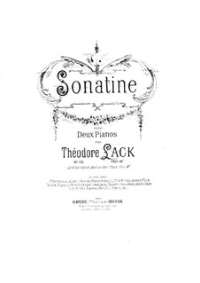 Sonatine für zwei Klaviere, vierhändig, Op.129: Sonatine für zwei Klaviere, vierhändig by Theodore Lack