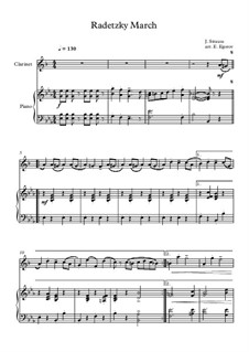 Radetzky-Marsch, Op.228: Für Klarinette und Klavier by Johann Strauss (Vater)