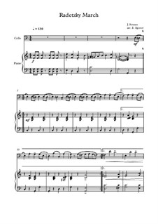 Radetzky-Marsch, Op.228: Für Cello und Klavier by Johann Strauss (Vater)