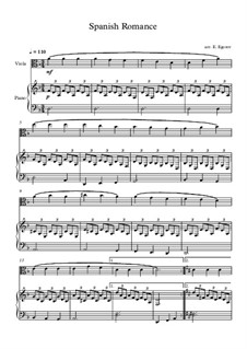 Spanische Romanze: Für Viola und Klavier by folklore