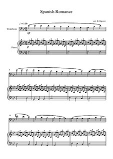Spanische Romanze: Für Posaune und Klavier by folklore