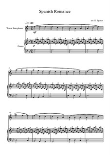 Spanische Romanze: Für Tenorsaxophon und Klavier by folklore