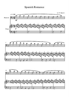 Spanische Romanze: Für Fagott und Klavier by folklore