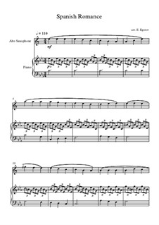 Spanische Romanze: Für Altsaxsophon und Klavier by folklore