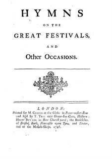 Hymns on the Great Festivals and Other Occasions: Hymns on the Great Festivals and Other Occasions by John Frederick Lampe