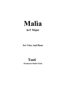 Malia: F-Dur by Francesco Paolo Tosti