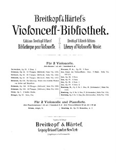 Drei Duos für zwei Cellos, Op.36: Cellostimme II by Sebastian Lee