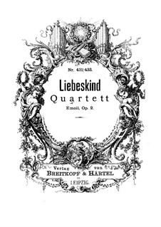 Streichquartett in e-Moll, Op.2: Streichquartett in e-Moll by Josef Liebeskind