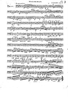 Streichtrio in A-Dur, Op.12: Cellostimme by Karol Józef Lipiński