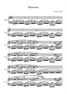 Memories von C. Demeter - Noten auf MusicaNeo