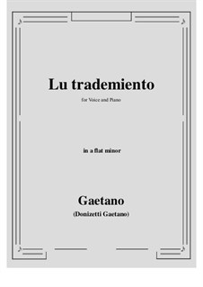 Lu trademiento...: A flat minor by Gaetano Donizetti