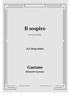Il sospiro: F sharp minor by Gaetano Donizetti