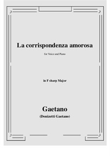 La corrispondenza amorosa: F sharp Major by Gaetano Donizetti