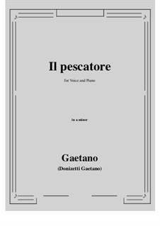Il pescatore: A minor by Gaetano Donizetti