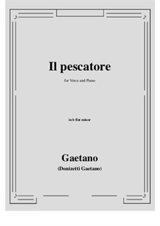 Il pescatore: B flat minor by Gaetano Donizetti